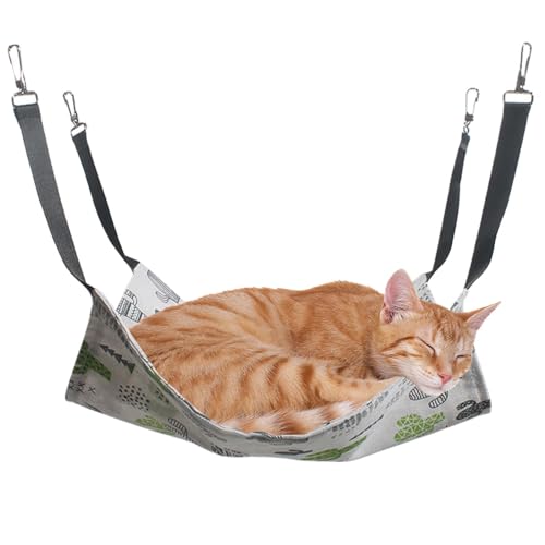 keloppasit Plüsch-Katzenhängematte, Katzenkäfig-Hängematte | Käfig Winter Katzenbett - Cartoon-Haustierbett mit Haken, Schlafbetten für kaltes Wetter zum Ausruhen, Nickerchen machen, Spielen, Schlafen keloppasit Plüsch-Katzenhängematte, Katzenkäfig-Hängematte | Käfig Winter Katzenbett - Cartoon-Haustierbett mit Haken, Schlafbetten für kaltes Wetter zum Ausruhen, Nickerchen machen, Spielen, Schlafen von keloppasit