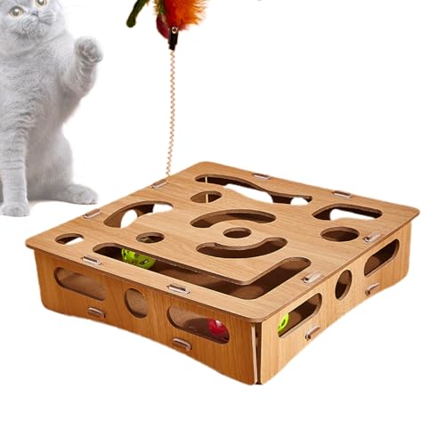 keloppasit Rätsel für Katzen, Katzen interaktive Spielzeuge - Kätzchen -Labyrinthspielzeug | Hölzerne interaktive lustige Langeweile Relief Labyrinth Box Spiel Anreicherung für Innenkatzen Kätzchen keloppasit Rätsel für Katzen, Katzen interaktive Spielzeuge - Kätzchen -Labyrinthspielzeug | Hölzerne interaktive lustige Langeweile Relief Labyrinth Box Spiel Anreicherung für Innenkatzen Kätzchen von keloppasit