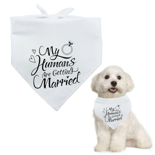 Hundehalstuch, Verlobungsgeschenk, Hundehalstuch, Aufschrift "My Humans are Getting Married", Haustier-Zubehör für Hundeliebhaber, Hochzeit, Verlobung, Fotos Hundehalstuch, Verlobungsgeschenk, Hundehalstuch, Aufschrift "My Humans are Getting Married", Haustier-Zubehör für Hundeliebhaber, Hochzeit, Verlobung, Fotos von kiki fancy
