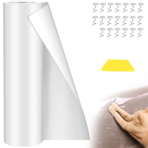 Kingsea Scratch Protection Sofa Cat 30×500cm,Self-Adhesive Scratch Protection Film,Scratch Protection Sofa with 20 Nails + 1 Scraper Kingsea Scratch Protection Sofa Cat 30×500cm,Self-Adhesive Scratch Protection Film,Scratch Protection Sofa with 20 Nails + 1 Scraper von kingsea