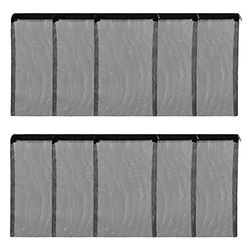 kingsea Aquarium Filter Medien Beutel, Große Aquarium Mesh Media Filterbeutel mit Kunststoff Reißverschluss, 10 Stück Aquarium Filter Medien Beutel für Bio Bälle, Keramikringe, Pellet Carbon von kingsea