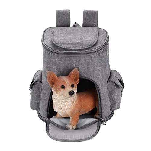 Haustier-Rucksack, tragbar, belüftetes Design, Haustier-Reisetasche, modische Reise-Tragetasche für den Außenbereich Kink-au von kink-au