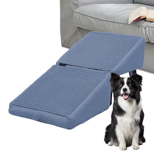 Faltbare Hundeschritte für Bett, abnehmbare Geteilte Katzen Treppe, Nicht rutschfeste Haustierrampe für kleine Hunde und Katzen, multifunktionale Hundestufen für Sofa und Bett Faltbare Hundeschritte für Bett, abnehmbare Geteilte Katzen Treppe, Nicht rutschfeste Haustierrampe für kleine Hunde und Katzen, multifunktionale Hundestufen für Sofa und Bett von kinrguiyuez