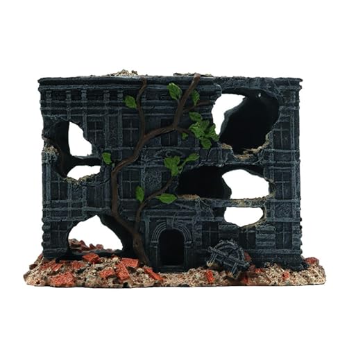 kinrguiyuez Aquariumhöhlendekoration, Aquarium-Dekoration für Betta, Reptilienlebensraum für, Haus von kinrguiyuez