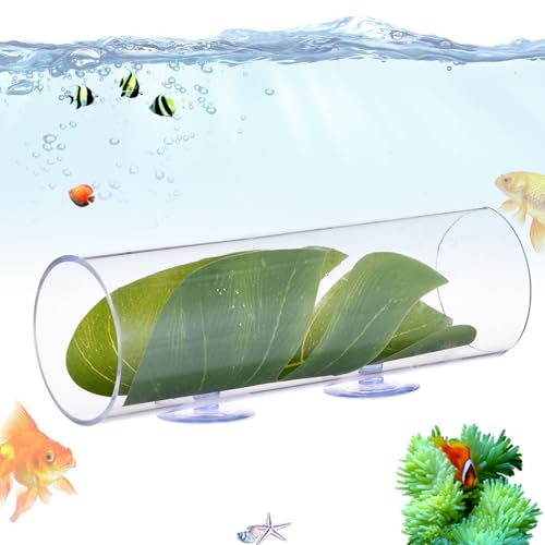 kinrguiyuez Fischtunnel für Aquarium, Aquariumtunnel Betta - Betta Cave Aquariumtunnel Betta Toys - Acryl -Unterkunft Schwimmrohr mit Blattpolster, Fischtankdekorationen, Laichzucht Ruhebett kinrguiyuez Fischtunnel für Aquarium, Aquariumtunnel Betta - Betta Cave Aquariumtunnel Betta Toys - Acryl -Unterkunft Schwimmrohr mit Blattpolster, Fischtankdekorationen, Laichzucht Ruhebett von kinrguiyuez