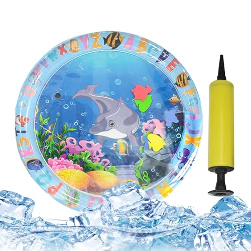 kinrguiyuez Katzen-Wassermatte, Katzenspielzeugmatte mit Tier-Design, kühlendes Artefakt, verdickt, aufblasbar, Wasserspiel für Hunde kinrguiyuez Katzen-Wassermatte, Katzenspielzeugmatte mit Tier-Design, kühlendes Artefakt, verdickt, aufblasbar, Wasserspiel für Hunde von kinrguiyuez