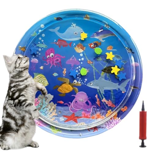 kinrguiyuez Katzen Wasserspielmatte,Sensorisches Wasser Fisch Spielzeug Für Katzen | Faltbare Spielmatte Kühlmatte Für Boden Sofa Balkon Terrasse Garten kinrguiyuez Katzen Wasserspielmatte,Sensorisches Wasser Fisch Spielzeug Für Katzen | Faltbare Spielmatte Kühlmatte Für Boden Sofa Balkon Terrasse Garten von kinrguiyuez