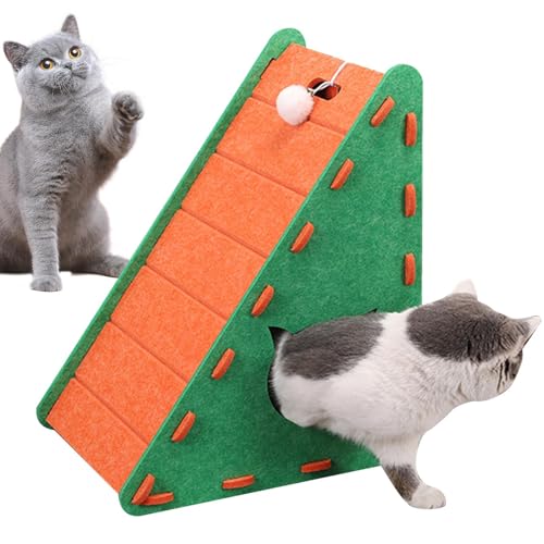 kinrguiyuez Katzenkratzmatte - Vertikales Filz-Kratzbrett | rutschfeste Klettermatte, halbgeschlossen, Haustierbedarf für Wohnung, Möbelschutz von kinrguiyuez