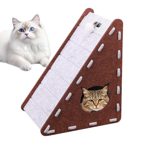 kinrguiyuez Kratzmatte für Katzen, vertikales Filz-Kratzbrett, rutschfeste Klettermatte, halbgeschlossen, Haustierbedarf für Wohnung, Möbelschutz kinrguiyuez Kratzmatte für Katzen, vertikales Filz-Kratzbrett, rutschfeste Klettermatte, halbgeschlossen, Haustierbedarf für Wohnung, Möbelschutz von kinrguiyuez