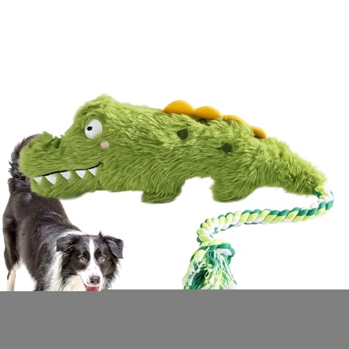 kinrguiyuez Plüsch Hundespielzeug - Quietschendes Hundeleckerli Spielzeug In Krokodilform Mit Echtdetail Nachbildung | Realistisches und weiches Kauspielzeug für Zahnung und Training, Indoor und kinrguiyuez Plüsch Hundespielzeug - Quietschendes Hundeleckerli Spielzeug In Krokodilform Mit Echtdetail Nachbildung | Realistisches und weiches Kauspielzeug für Zahnung und Training, Indoor und von kinrguiyuez
