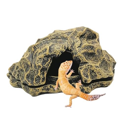 kinrguiyuez Reptilien Versteck | Kunstharz Felsenimitat Reptilienhöhlen - Landschaft Sonnenplatz Aquarium Deko Für Kleine Fische Schlangen Schildkröten Amphibien kinrguiyuez Reptilien Versteck | Kunstharz Felsenimitat Reptilienhöhlen - Landschaft Sonnenplatz Aquarium Deko Für Kleine Fische Schlangen Schildkröten Amphibien von kinrguiyuez