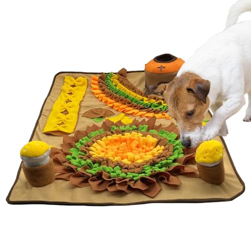 kinrguiyuez Welpen-Schnüffelunterlage – buntes Leckerli-Puzzle, tragbares Haustier-Anreicherungsspielzeug, lustiges Tierzubehör für kleine, mittelgroße und große Rassen kinrguiyuez Welpen-Schnüffelunterlage – buntes Leckerli-Puzzle, tragbares Haustier-Anreicherungsspielzeug, lustiges Tierzubehör für kleine, mittelgroße und große Rassen von kinrguiyuez