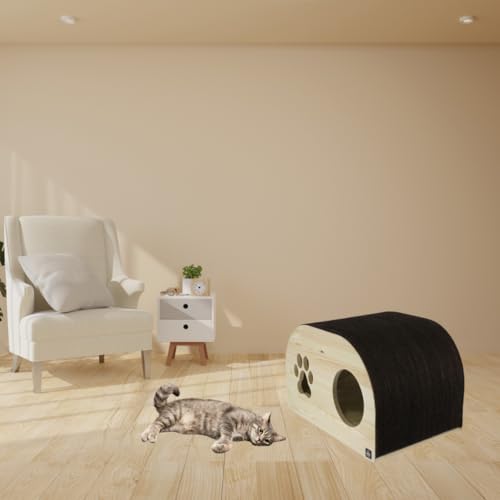 Kirin Legend Torino Kratzbaum für Katzen mit Katzenkorb, Katzenbett & Kletterbaum, modern & natürlich, für große und kleine Katzen (40x56x36 cm) Kirin Legend Torino Kratzbaum für Katzen mit Katzenkorb, Katzenbett & Kletterbaum, modern & natürlich, für große und kleine Katzen (40x56x36 cm) von kirin LEGEND