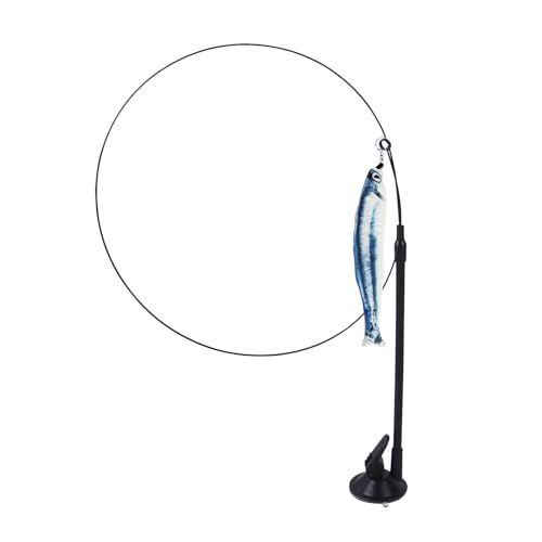 kiskick Cat Teaser Stick Saury Shaped Cat Toy Cat Stick Toy Suction Cup Base Cat Wand Toy with Saury Pendant Comfortable Handle Pet Supplies Black kiskick Cat Teaser Stick Saury Shaped Cat Toy Cat Stick Toy Suction Cup Base Cat Wand Toy with Saury Pendant Comfortable Handle Pet Supplies Black von kiskick