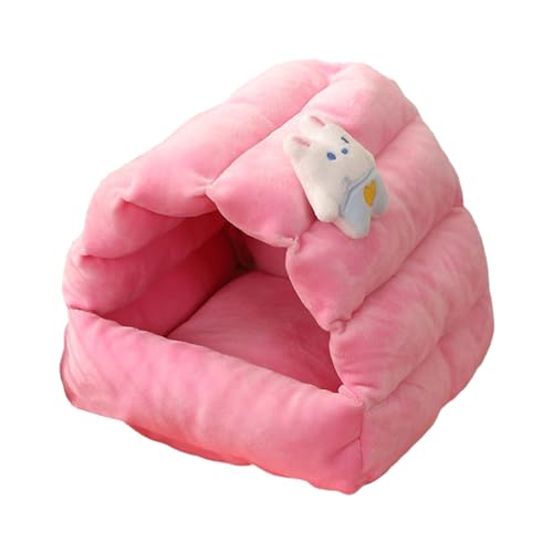 kiskick Haustierbett für Herbst und Winter, Hamsternest, gemütliches Hasen-Karotten-Design, kleines Tier, warmer Raum für Meerschweinchen, Frettchen, Igel, Kaninchen, Ratten, Käfig, Rosa, Größe M kiskick Haustierbett für Herbst und Winter, Hamsternest, gemütliches Hasen-Karotten-Design, kleines Tier, warmer Raum für Meerschweinchen, Frettchen, Igel, Kaninchen, Ratten, Käfig, Rosa, Größe M von kiskick