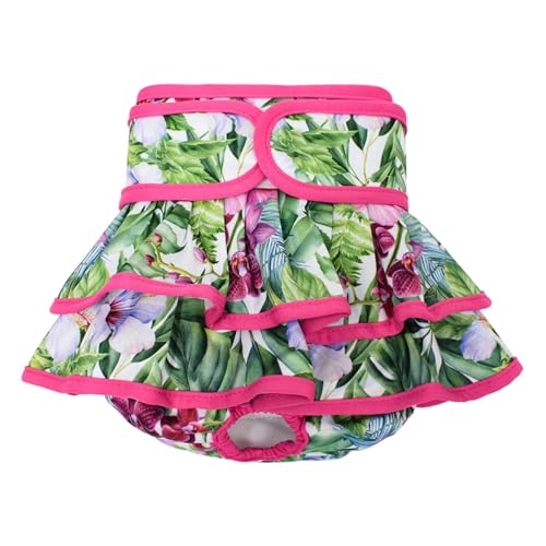 kiskick Haustierwindel Haustier Physiologische Hose Haustier Menstruationshose Bequeme Hundewindeln mit Blumenmuster Befestigungsband Haustier Sanitärhose für geliebtes Haustier Rose Rot XL kiskick Haustierwindel Haustier Physiologische Hose Haustier Menstruationshose Bequeme Hundewindeln mit Blumenmuster Befestigungsband Haustier Sanitärhose für geliebtes Haustier Rose Rot XL von kiskick