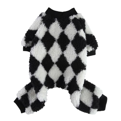 kiskick Helle farbige Haustierkleidung Hund Pyjama Gemütlich Colorblock Plaid für Herbst Winter Trendy Haustier Kleidung Schwarz Weiß L kiskick Helle farbige Haustierkleidung Hund Pyjama Gemütlich Colorblock Plaid für Herbst Winter Trendy Haustier Kleidung Schwarz Weiß L von kiskick