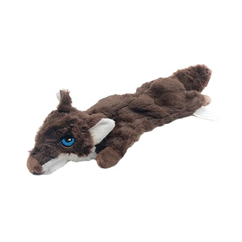 kiskick Hunde-Kauspielzeug Haustier Sound Spielzeug Haustier Kauspielzeug mit eingebautem Soundgenerator Angstlinderung Wolfsform Plüsch Hund Quietschspielzeug Haustierbedarf Dunkelbraun kiskick Hunde-Kauspielzeug Haustier Sound Spielzeug Haustier Kauspielzeug mit eingebautem Soundgenerator Angstlinderung Wolfsform Plüsch Hund Quietschspielzeug Haustierbedarf Dunkelbraun von kiskick