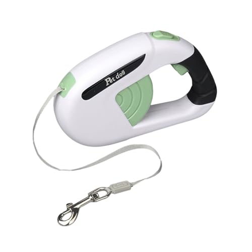 kiskick Hundeleine, ausziehbar, ergonomischer Griff, für kleine und mittelgroße Hunde, tragbar, verhedderungsfrei, automatisch, Grün und Weiß, 3 m kiskick Hundeleine, ausziehbar, ergonomischer Griff, für kleine und mittelgroße Hunde, tragbar, verhedderungsfrei, automatisch, Grün und Weiß, 3 m von kiskick