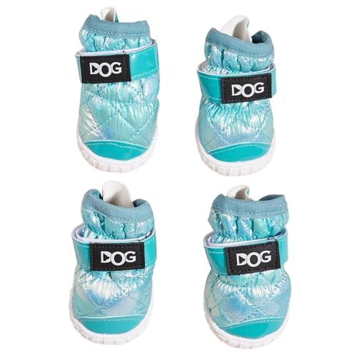 kiskick Hundeschuhe für kaltes Wetter, rutschfest, wasserdicht, Verschlussband, Befestigung, verdickt, warm, winddicht, Pfotenschutz für Hunde, Blau, Größe XL, 4 Stück kiskick Hundeschuhe für kaltes Wetter, rutschfest, wasserdicht, Verschlussband, Befestigung, verdickt, warm, winddicht, Pfotenschutz für Hunde, Blau, Größe XL, 4 Stück von kiskick