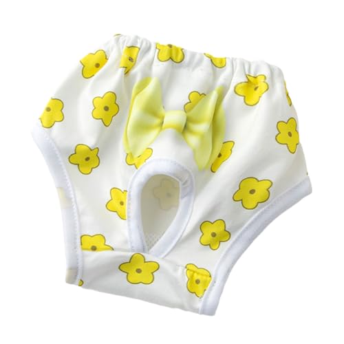 kiskick Hundewindeln für Wärmezyklus, Menstruationshose, bequem, saugfähig, verhindert Unordnung, Cartoon-gemustert, atmungsaktive Shorts, Unterwäsche, Prinzessinnengelb, Größe S kiskick Hundewindeln für Wärmezyklus, Menstruationshose, bequem, saugfähig, verhindert Unordnung, Cartoon-gemustert, atmungsaktive Shorts, Unterwäsche, Prinzessinnengelb, Größe S von kiskick
