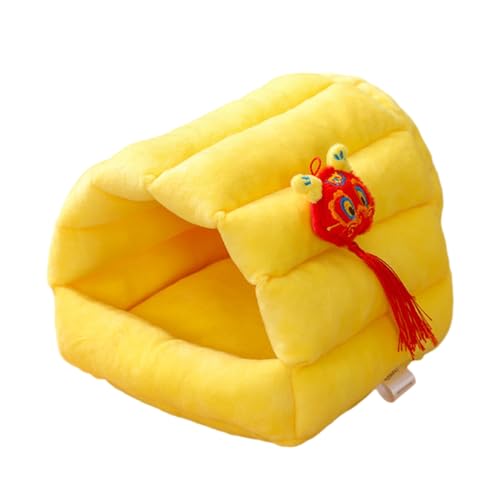 kiskick Kuscheliges Hamsterbett für Kleintiere, Winternest, dick, weich, Plüsch, Cartoon-Drachen-Anhänger, kältebeständig, Wärmespeicherung, Schlafen für Tiere, Kaninchen, Gelb, M kiskick Kuscheliges Hamsterbett für Kleintiere, Winternest, dick, weich, Plüsch, Cartoon-Drachen-Anhänger, kältebeständig, Wärmespeicherung, Schlafen für Tiere, Kaninchen, Gelb, M von kiskick