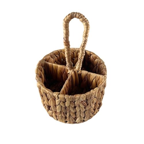 kiskick Mehrzweck-Weidenkorb, natürliche Ästhetik, tragbar, Blumen-Pastoral-Stil, Unkraut, geflochten, Make-up-Pinsel-Organizer, Vier Fächer, Besteck, Küche Holzfarbe kiskick Mehrzweck-Weidenkorb, natürliche Ästhetik, tragbar, Blumen-Pastoral-Stil, Unkraut, geflochten, Make-up-Pinsel-Organizer, Vier Fächer, Besteck, Küche Holzfarbe von kiskick