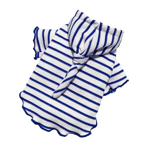 kiskick Modische Haustierkleidung Haustiere Gestreiftes Design Mit Kapuze Zwei Beine Spitze Trim Nette Hund Katze Für Herbst Winter Weich Blau L kiskick Modische Haustierkleidung Haustiere Gestreiftes Design Mit Kapuze Zwei Beine Spitze Trim Nette Hund Katze Für Herbst Winter Weich Blau L von kiskick