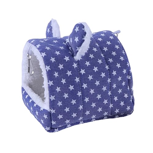 kiskick Niedliches Design Hamsternest Cartoon-Form Haustierbett gemütliches Hamsternest halb geschlossen mit Haken zum Aufhängen Cartoon bedrucktes Haustierbett für kaltes Wetter Blau S kiskick Niedliches Design Hamsternest Cartoon-Form Haustierbett gemütliches Hamsternest halb geschlossen mit Haken zum Aufhängen Cartoon bedrucktes Haustierbett für kaltes Wetter Blau S von kiskick