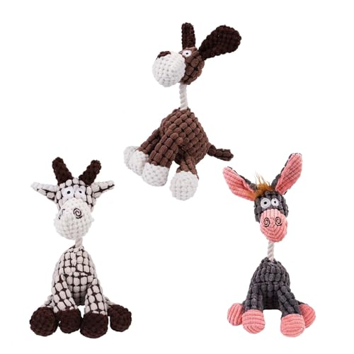 kiskick Puppy Toy Pet Molar Toy 3pcs Pet Toy Donkey Shape Dog Teething Toy Bite-resistant Interactive Plush Squeaky Toys Pet Supplies 3pcs kiskick Puppy Toy Pet Molar Toy 3pcs Pet Toy Donkey Shape Dog Teething Toy Bite-resistant Interactive Plush Squeaky Toys Pet Supplies 3pcs von kiskick