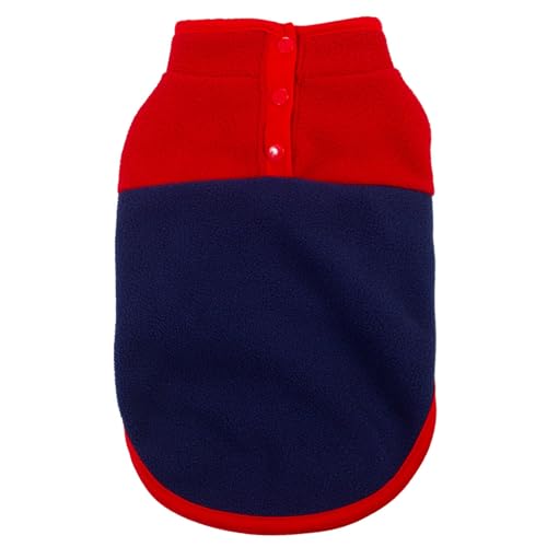 kiskick Trendy Pet Apparel Modische Haustier Kleidung Haustier Kleidung Ärmellose Fleece Knopf Schließen 2-legged Kragen Revers Clashing Farben Rot M kiskick Trendy Pet Apparel Modische Haustier Kleidung Haustier Kleidung Ärmellose Fleece Knopf Schließen 2-legged Kragen Revers Clashing Farben Rot M von kiskick