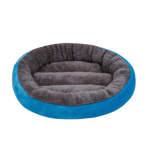 kiskick Warmes Haustierbett, feste Nähte, gemütliches Haustierbett, Winter, warme Hundehütte mit PP-Baumwollfüllung, runde Form, Hundeschlafbett für Katzen, kleine und große Hunde, blau, Größe M kiskick Warmes Haustierbett, feste Nähte, gemütliches Haustierbett, Winter, warme Hundehütte mit PP-Baumwollfüllung, runde Form, Hundeschlafbett für Katzen, kleine und große Hunde, blau, Größe M von kiskick