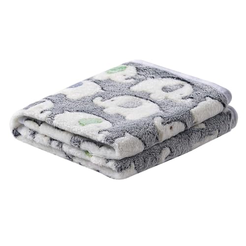 kiskick Weiche bequeme Haustierdecke für den Winter, super Elefantenmuster, Korallen-Fleece, Cartoon-Stil, waschbar, für Hunde, Welpen, Katzen, Überwurf, Käfig, Schlafen, verdickt, Grau, S kiskick Weiche bequeme Haustierdecke für den Winter, super Elefantenmuster, Korallen-Fleece, Cartoon-Stil, waschbar, für Hunde, Welpen, Katzen, Überwurf, Käfig, Schlafen, verdickt, Grau, S von kiskick