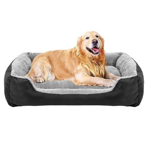 kiskick Weiches Plüsch-Hundebett Haustiernest Dicker Stoff Bequem Weiches Katzennest Langlebig Großer Raum Hundeschlafbett Haustierbedarf Bequemes warmes Haustierbett Schwarz L kiskick Weiches Plüsch-Hundebett Haustiernest Dicker Stoff Bequem Weiches Katzennest Langlebig Großer Raum Hundeschlafbett Haustierbedarf Bequemes warmes Haustierbett Schwarz L von kiskick