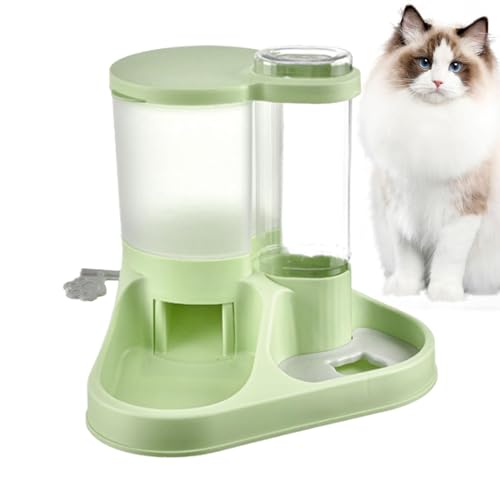Automatisches Futter- und Wasserspender-Set für Haustiere – Automatischer 2-in-1-Wasserspender und Futter-Futterstation, Siphon-Futterwerkzeug für Hunde, Katzen und andere Tiere von kivrimlarv