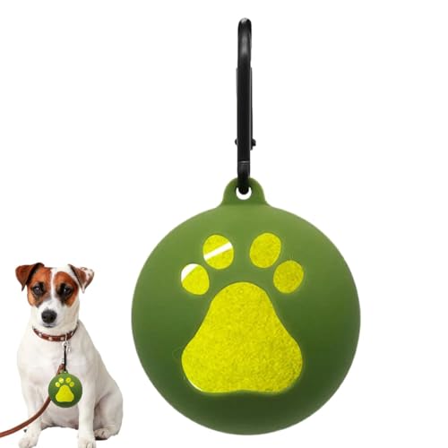 kivrimlarv Hundeballhalter, Silikon-Hundetrainer – freihändiges Hundespielzeug, tragbares Hundetrainingswerkzeug für Bälle in Standardgröße, alle Rassen, lustiges Spielen von kivrimlarv