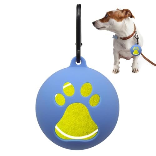 kivrimlarv Hundespielzeug-Ballhalter, Silikon-Hundeballtasche – freihändige Hundebefestigung, tragbares Haustierspielzeug für Hunde, Welpen, Outdoor von kivrimlarv