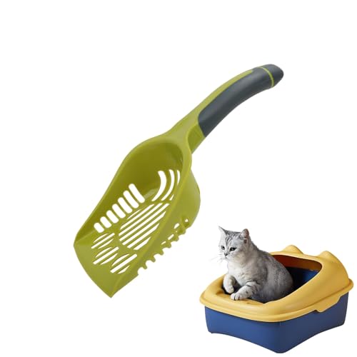 kivrimlarv Katzenkotschaufel | Haustiersieb-Kotschaufel – Tragbare Haustierkotschaufel, Katzenkotschaufel und Streusieb für Haustiere und Katzen von kivrimlarv