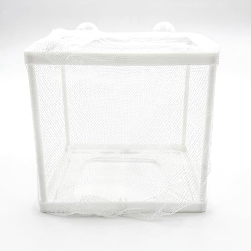 Aquarium-Zuchtbox, große Netz-Zuchtbox mit 4 Saugnäpfen, schützt Babyfische für Aquarien, 2 Stück von klahh