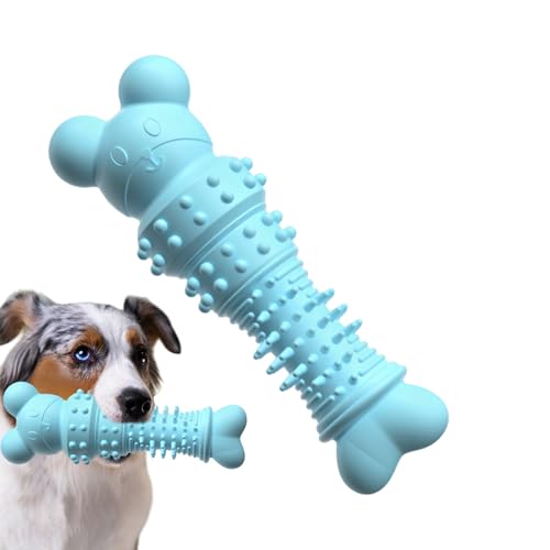 komsoup Hundekauenspielzeug, bissfestes Hund Spielzeug,Haustierspielzeug - Anreicherung, Welpe-Zahne mit Bärenformknochen für Zuhause von komsoup