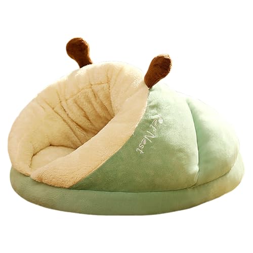 komsoup Katzenbett mit Bezug, Katzenhöhlenbett - Süßes Slipper-Höhlenbett - Katzenversteck, weiches Plüsch-Katzenhausbett, waschbares kleines Hundehöhlenbett für Welpen und Kätzchen komsoup Katzenbett mit Bezug, Katzenhöhlenbett - Süßes Slipper-Höhlenbett - Katzenversteck, weiches Plüsch-Katzenhausbett, waschbares kleines Hundehöhlenbett für Welpen und Kätzchen von komsoup