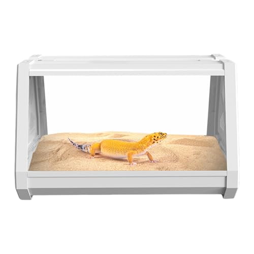 komsoup Reptilienpanzer, Terrarium für Reptilien | Multifunktionaler Terrariumtank für Leopard Gecko - Trapezoidales Design, erweitert das Lebensraum der Sichtweise der Felder Reptilien für Skorpione, von komsoup
