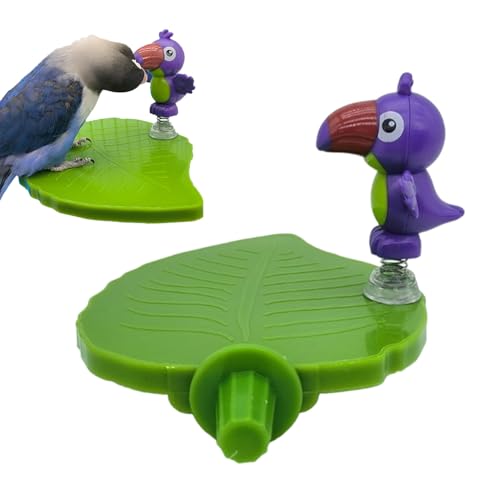 komsoup Ständer Spielzeug - Vogelspielplatz Käfig Ständer Ablagefach | Interaktives Spielzeugtablett Für Schlafzimmer Balkon Garten von komsoup