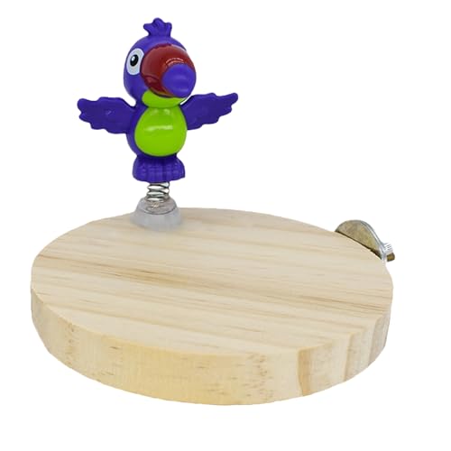 komsoup Vogelsitzstangen Für Papageien | Sitzstangen Für Großvögel | Nagbares Holzspielzeug Mit Kletterbereich Für Hühnerara, Tauben, Innen- Und Außenbereich von komsoup