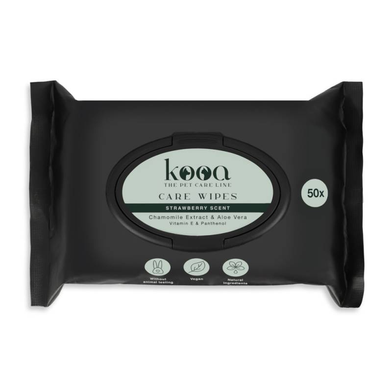 kooa Care Wipes - 50 Stück, Erdbeer-Duft von kooa