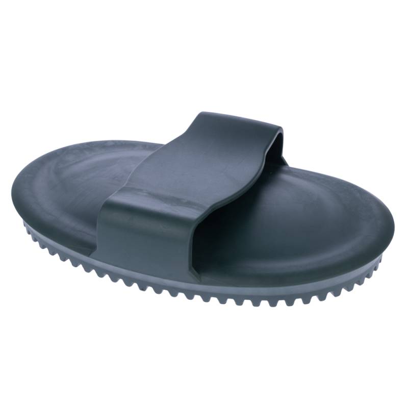 kooa Gummi-Striegel - Größe M: L 14,5 x B 10 x H 3 cm (dunkelgrün) von kooa