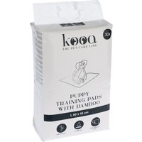 kooa Trainingsunterlage mit Bambus für Hundewelpen - L 45 x B 30 cm, 2 x 30 Stück (Medium) von kooa