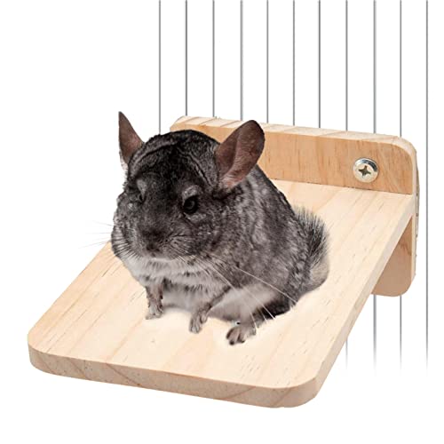 Chinchilla Springboard, Hamsterkäfig-Sitzstange | Hamster-Zubehör, rechteckiges springendes Kletterregal für Eichhörnchen, Igel, Kot-au von kot-au