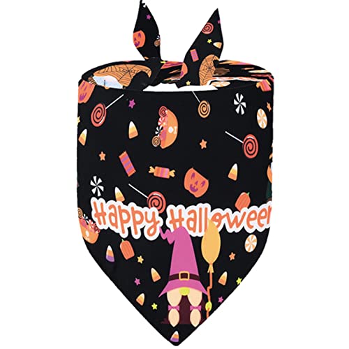 Halloween-Hundehalstücher | Kürbis-Totenkopf-Spinnennetz-Lätzchen, verstellbares Haustier-Bandana, waschbares Haustier-Lätzchen, Halloween-Muster für Haustiere, Hunde, Katzen, Kot-au von kot-au
