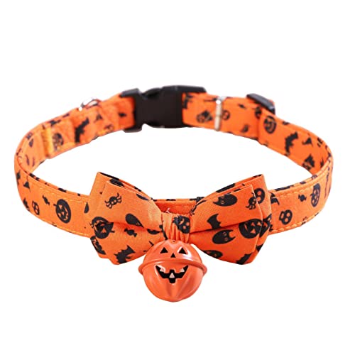 Haustier-Halloween-Krawatten, verstellbares Halloween-Hundehalsband, , mit Fliege, Glocke, Hundehalsband, Fliege, Haustierkostüm für kleine, mittelgroße Hunde, Haustiere, Kot-au von kot-au